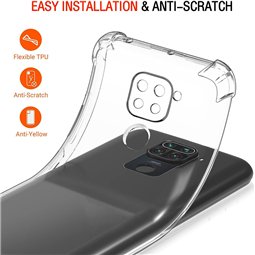 Techsuit - Silicone transparent antichoc - Xiaomi Redmi Note 9 / Redmi 10X 4G - Transparent