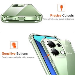 Techsuit - Silicone transparent antichoc - Xiaomi Redmi Note 13 4G - Transparent