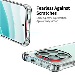 Techsuit - Silicone transparent antichoc - Xiaomi Redmi Note 14 Pro 4G / Poco F7 - Transparent