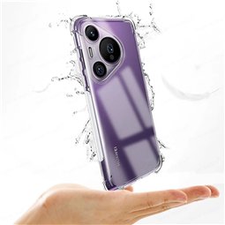 Techsuit - Silicone transparent antichoc - Huawei Pura 70 - Transparent