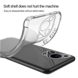Techsuit - Silicone transparent antichoc - Huawei Pura 70 Ultra - Transparent