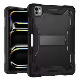 Techsuit - Coque robuste pour iPad Pro 11 (2024) + protection d'écran - Noir