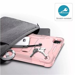 Techsuit - Coque robuste TabShell + protection d'écran - iPad Pro 12.9 (2018/2020/2021/2022) - Or rose