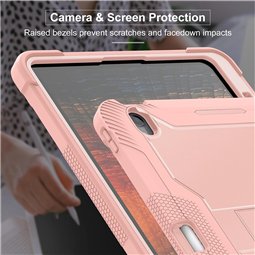 Techsuit - Coque robuste pour tablette TabShell + protection d'écran - iPad Air 11 (2024) / Air 11 (2025) - Noir
