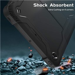 Techsuit - Coque robuste TabShell + protection d'écran - iPad Air 4 (2020) / Air 5 (2022) / Pro 11 (2018/2020/2021/2022) - Noir