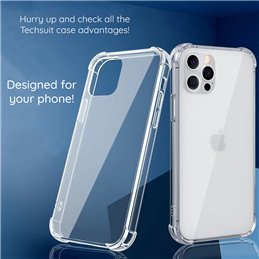 Pour Iphone - Silicone transparent antichoc - Techsuit - Transparent