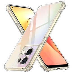 Pour Oppo - Silicone transparent antichoc - Techsuit - Transparent