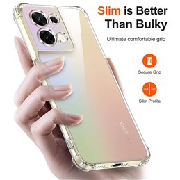 Pour Oppo - Silicone transparent antichoc - Techsuit - Transparent