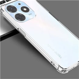 Pour Infinix - Silicone transparent antichoc - Techsuit - Transparent