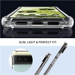 Pour Google Pixel - Silicone transparent antichoc - Techsuit - Transparent